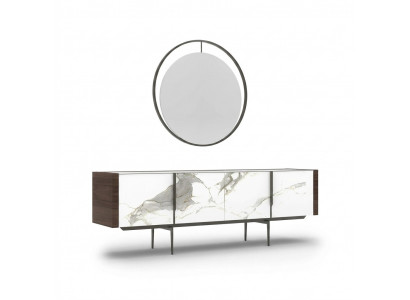 Luxe eetkamer modern dressoir met spiegeldesign inrichting nieuw