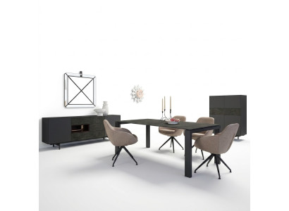 Eetgroep Eetkamerset 8-delig Eettafel 4x Stoelen Luxe Kast Design Interieur
