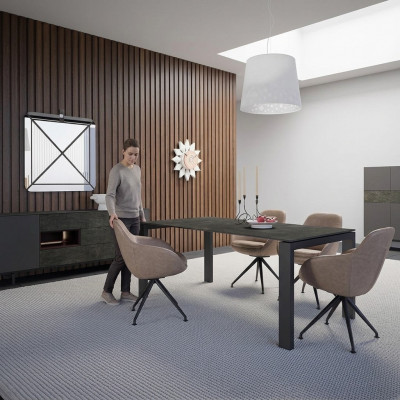 Luxe eetkamer set eettafel 4 stoelen modern design nieuw