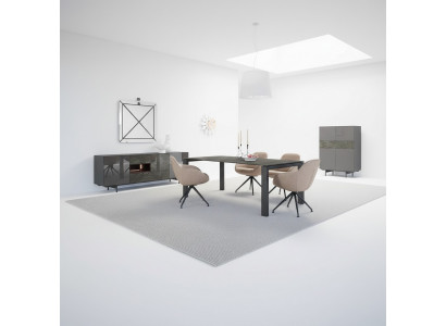Luxe eetkamer set eettafel 4 stoelen modern design nieuw