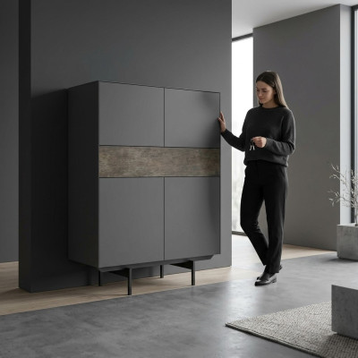 Eetkamer meubilair kast inrichting houten kast luxe design nieuw.