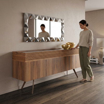 Eetkamer dressoir Modern inrichting Luxe ontwerp Houten kast Nieuw
