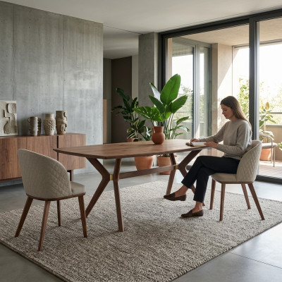 Eetkamer Eettafel 4 stoelen Luxe inrichting Modern design