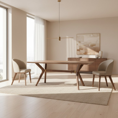 Eetkamer Eettafel 4 stoelen Luxe inrichting Modern design