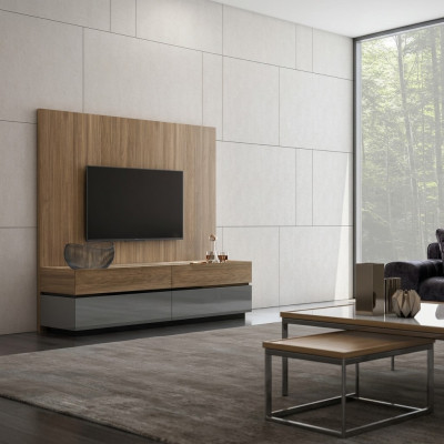Woonwand TV wand Houten Stijl Modern Woonkamer Meubels TV Stand Nieuwe Inrichting