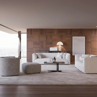 Woonkamermeubilair 4-delig bankstel 2x driezitsbank luxe voetenbankje nieuw fauteuil  Woonkamermeubilair 4-delig bankstel 2x driezitsbank luxe voetenbankje nieuw fauteuil