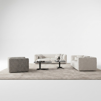 Luxe bankstel set van 3 stuks, fauteuil 2x bank driezitter woonkamer inrichting.