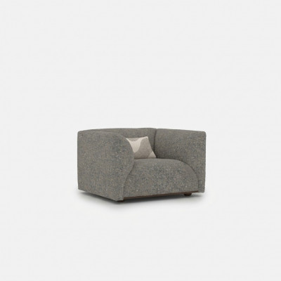 Woonkamer gestoffeerde meubels fauteuil luxe gestoffeerde zitting modern ontwerp inrichting