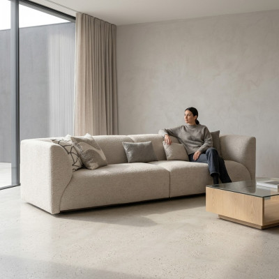Woonkamer meubels, vierzits bankstel, modern design, nieuw interieur