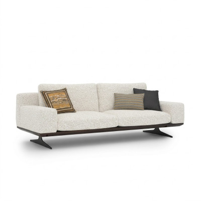 Luxe driezitsbank gestoffeerde bank Moderne woonkamer Designerinrichting