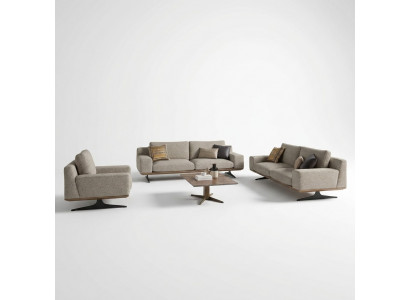 Woonkamerset 6-delig 2x Bank Driepersoons Modern 2x Fauteuil Bankstel Salontafel  Woonkamerset 6-delig 2x Bank Driepersoons Modern 2x Fauteuil Bankstel Salontafel