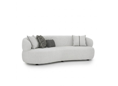 Woonkamer Witte Bank Driepersoons Textiel Zitmeubilair Modern Designmeubilair  Woonkamer Witte Bank Driepersoons Stoffen Zitmeubilair Modern Designmeubilair