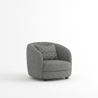 Moderne meubels fauteuil gestoffeerde zitting ontwerper inrichting gestoffeerd meubilair textiel nieuw