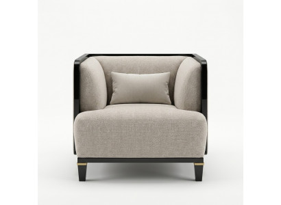 Nieuwe moderne meubels woonkamer fauteuil ontwerper inrichting wit gestoffeerde zitting