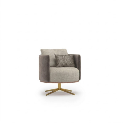 Innovatieve designer fauteuil voor moderne woonkamermeubelen van hoogwaardig kunstleer.