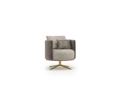 Innovatieve designer fauteuil voor moderne woonkamermeubelen van hoogwaardig kunstleer.
