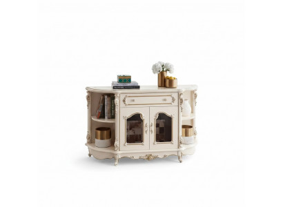 Sideboard in de woonkamer, klassiek meubilair voor het interieur.