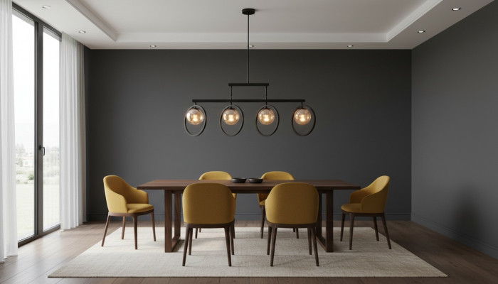 Plafondlamp in luxe stijl Een blikvanger voor de woonkamer.