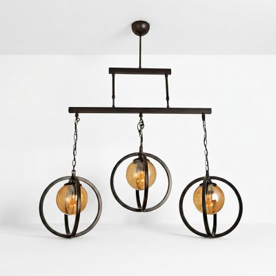 Plafondlamp Kroonluchter Glas stijlvol in huis voor de woonkamer.