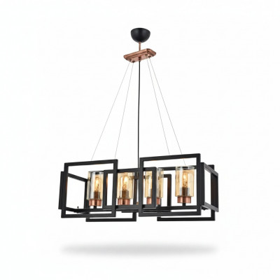 Plafondlamp chique lamp voor eetkamer woonkamer glanzend glas