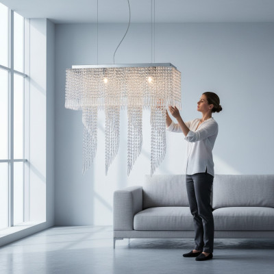 Lampen Lampen Lampen Kroonluchter lampen Plafondlamp 80x80cm