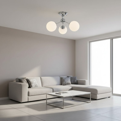 Plafondlamp Luxe voor Stijl Opaal Glas voor Thuis Woonkamer 45x30cm