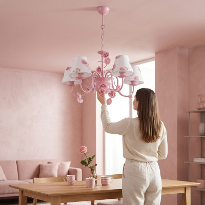 Rosa plafondlamp armatuur lampen plafondlampen plafondverlichting lamp