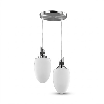 Plafondlamp moderne wit glas woonkamer luxueuze nieuwe stijl 33x70cm