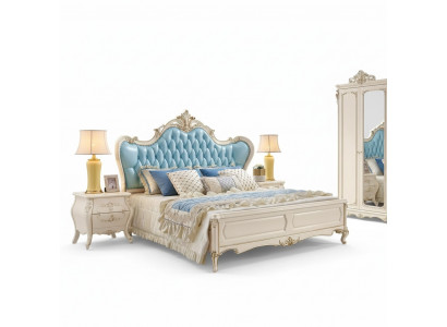 Slaapkamer set bed en 2 nachtkastjes luxe klassieke meubels nieuw.