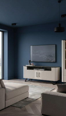 Tv-stand dressoir ladekast tv laag dressoir laden houten kast