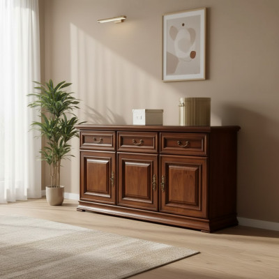 Ladenkast naar de slaapkamer Klassiek Elegant Ladekast Houten Meubel Ontwerp