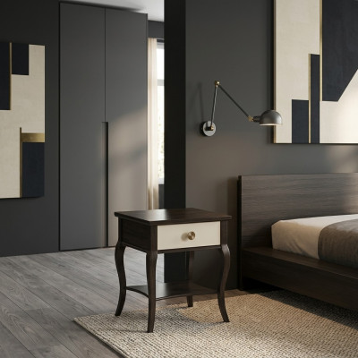 Nachtkastje Houten Tafel Slaapkamer Ontwerp Bijzettafel Antieke Stijl Nieuw