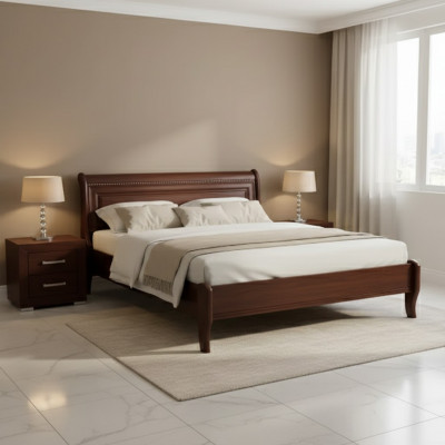 Beddesign Luxe Hotelbedden Echtslaapkamer Dubbele Barokhouten bedden