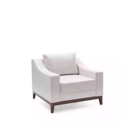 Fauteuil wit Scandinavisch Gestoffeerde fauteuil Tv-fauteuil Lounge Club Meubels