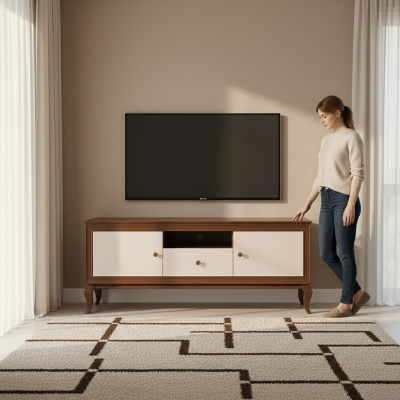 rtv Tv-standaard Sideboard Ladenkast tv Laag dressoir Ladenkasten Houten kast