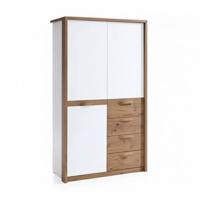 Kast Massief Slaapkamermeubelen Kledingkast Hout Wit Kast