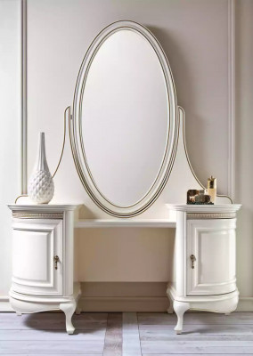 Make-up tafel Spiegel Slaapkamer Luxe meubels beige Consoles Sideboard Tafel