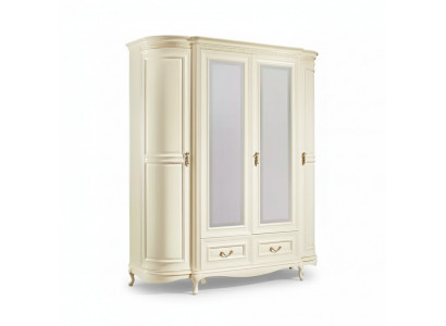 Kledingkast luxe Wit slaapkamer kast Houten meubelen Kasten