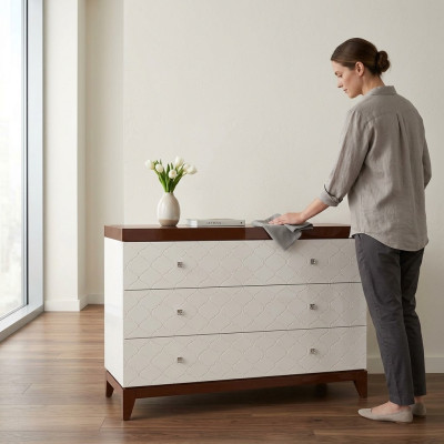 Luxe ladenkasten dressoir woonkamer hout ontwerp sideboard meubels commode
