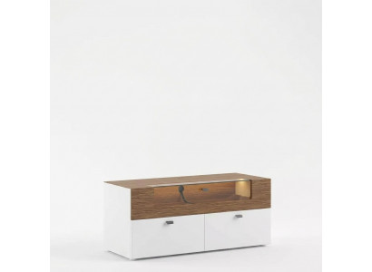 Wandmeubel TV-standaard wit RTV laag dressoir Vitrine Hout Modern Woonkamer