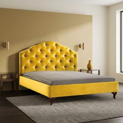 Chesterfield geel bed voor de slaapkamer Bedden dubbel licht luxe