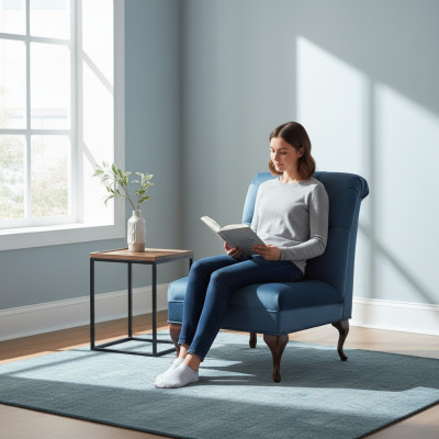 Fauteuil Design Bank Zitter Lounge Club Bekleding Luxe Oor Zit Ontspannen