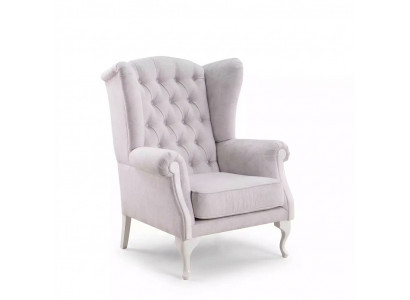 Fauteuil Zits Solo-ontwerp Witte bekleding Woonkamer Meubels Tv-Luie stoel