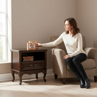 Nachtkastje Design Houten Tafel Ladenkast Tafels Kast Slaapkamer Nieuw