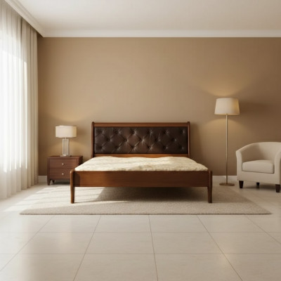 Luxe slaapkamerbed ontwerp gestoffeerd tweepersoons hotelbedden Chesterfield