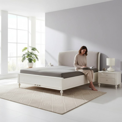 Bedden Modern Design Luxe Gestoffeerd Bed Stoffen Bed in de Slaapkamer