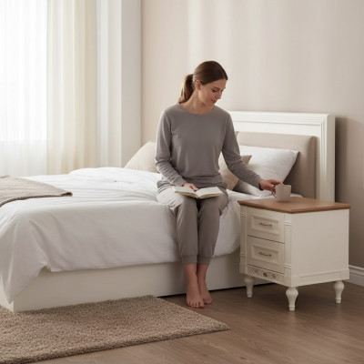 Nachtkastje koninklijke slaapkamer nacht console tafel bijzettafel ontwerper meubels nieuw