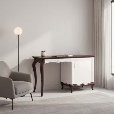 Klassiek bureau Luxe kantoormeubilair van wit hout Exclusief