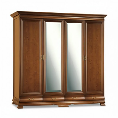 Kledingkast Slaapkamer Kast bruine kleur Barok Rococo Kasten