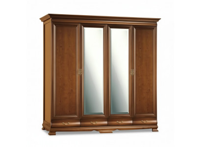 Kledingkast Slaapkamer Kast bruine kleur Barok Rococo Kasten
